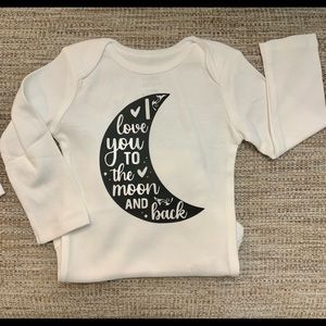 Love you to the moon and back onesie